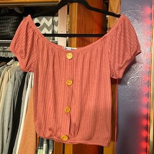 Off the shoulder shirt